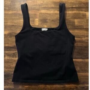 Free People Intimately Size Small Last Time Cami Tank Top Shelf Bra Square Neck